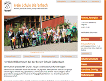 Tablet Screenshot of freie-schule-diefenbach.de